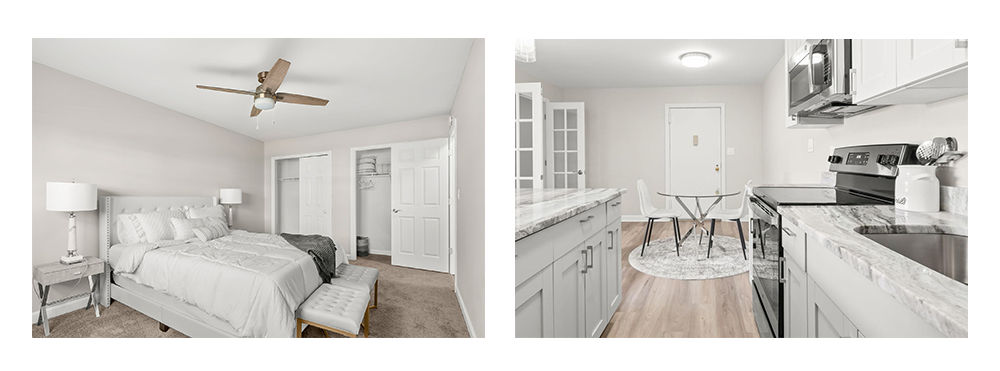 Designed to Impress. Built to Last. interior rooms with bright lighting